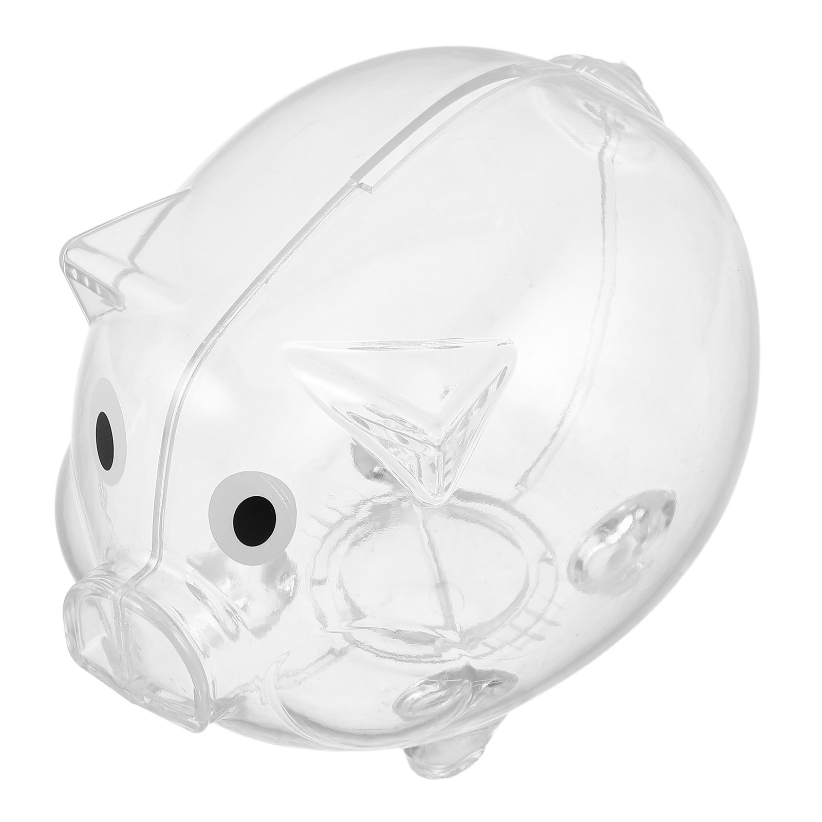 Kids Education Savings - 2個入り透明貯金箱 子供用安全プラスチック製コインジャー 現金貯蓄用クリアマネーボックス 楽しくて教育的な貯金ツール