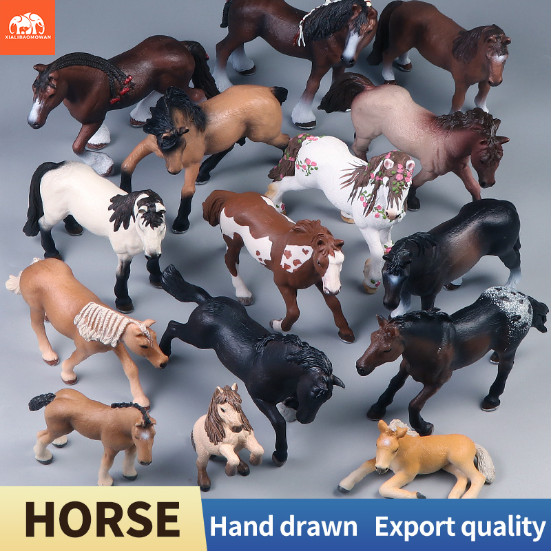 Kids Education Movies - 翼のある馬モデルアクションフィギュア - シミュレーション家禽農場馬動物家の装飾品子供向け教育玩具
