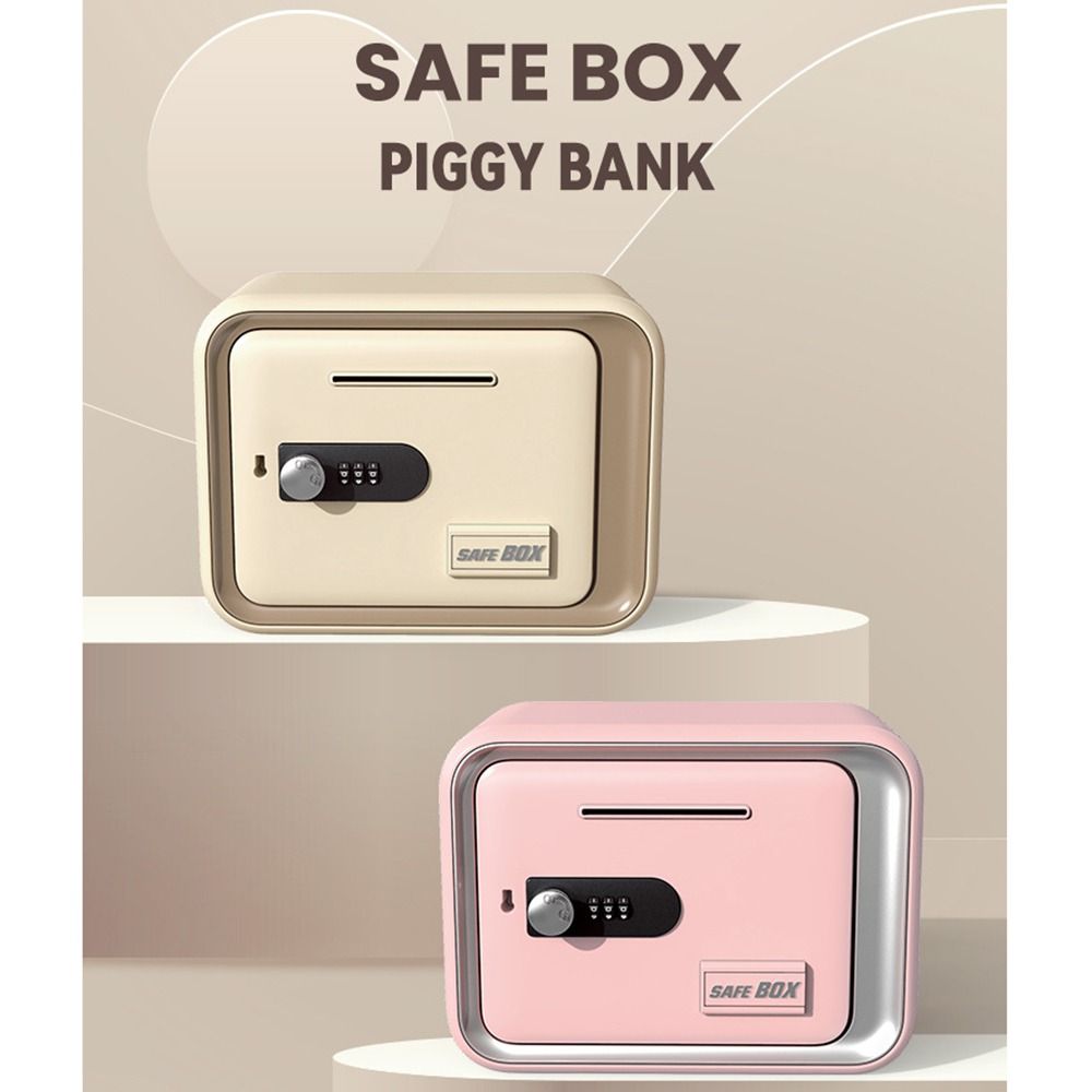 Kids Education Savings - パスワードロック付き子供用貯金箱、硬貨・紙幣収納、教育玩具、現金保管庫、大容量現金・硬貨貯金箱
