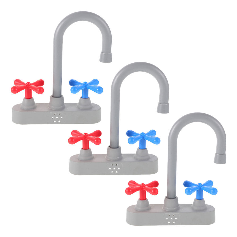 Kids Education Design - ごっこ遊び用キッチン蛇口交換シミュレーションプレイシンクアクセサリー、リアルなデザイン、子供向け教育的インタラクティブキッチン