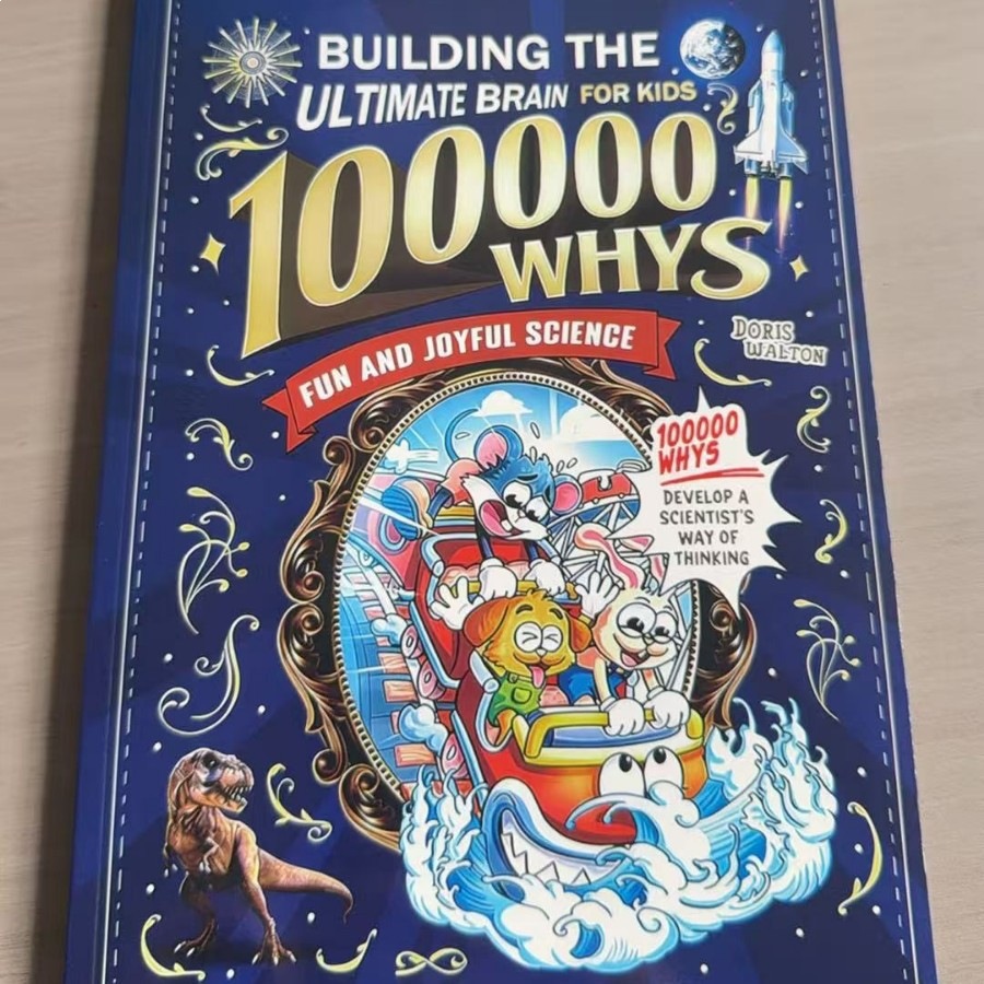 Kids Education Books - 100000 Whys: 子供のための究極の脳を構築する 英語版 楽しい科学漫画ブック 子供の早期教育