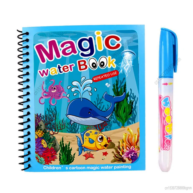 Kids Education Books - ペンセット,漫画の魔法の水絵画,教育ゲーム,スケッチ描画,落書きコミック,アルバム