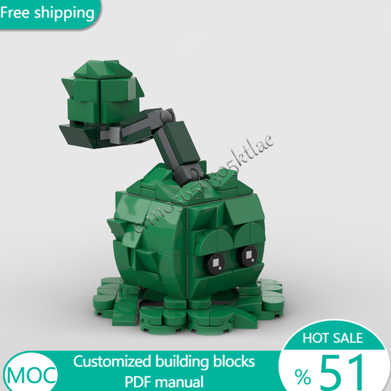 Kids Education Design - 164ピース ツリー キャベツプルト MOC カスタマイズ モジュール式ビルディングブロック
