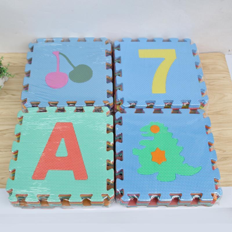 Kids Education Rug - 無毒PEフォーム製プレイマット アルファベット数字パズルマット 知育ベビー用クロールパッド キッズプレイルームアクティビティ用品