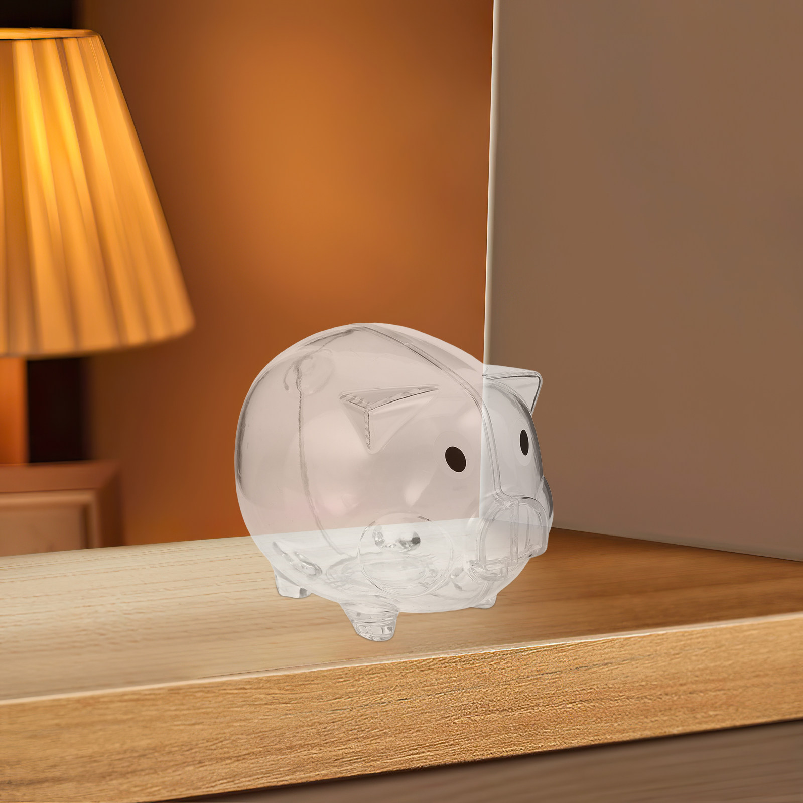 2個入り透明貯金箱 子供用安全プラスチック製コインジャー 現 - Kids Education Savings のレビューと価格