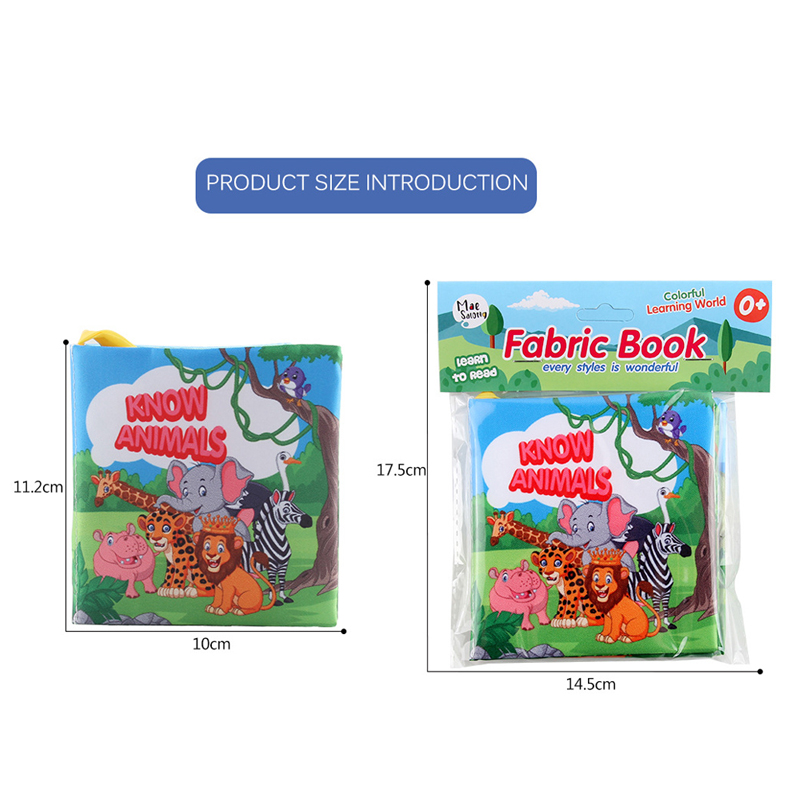 子供向け啓蒙早期教育玩具 キッズ布絵本 英語 動物 車 果物 - Kids Education Age のレビューと価格