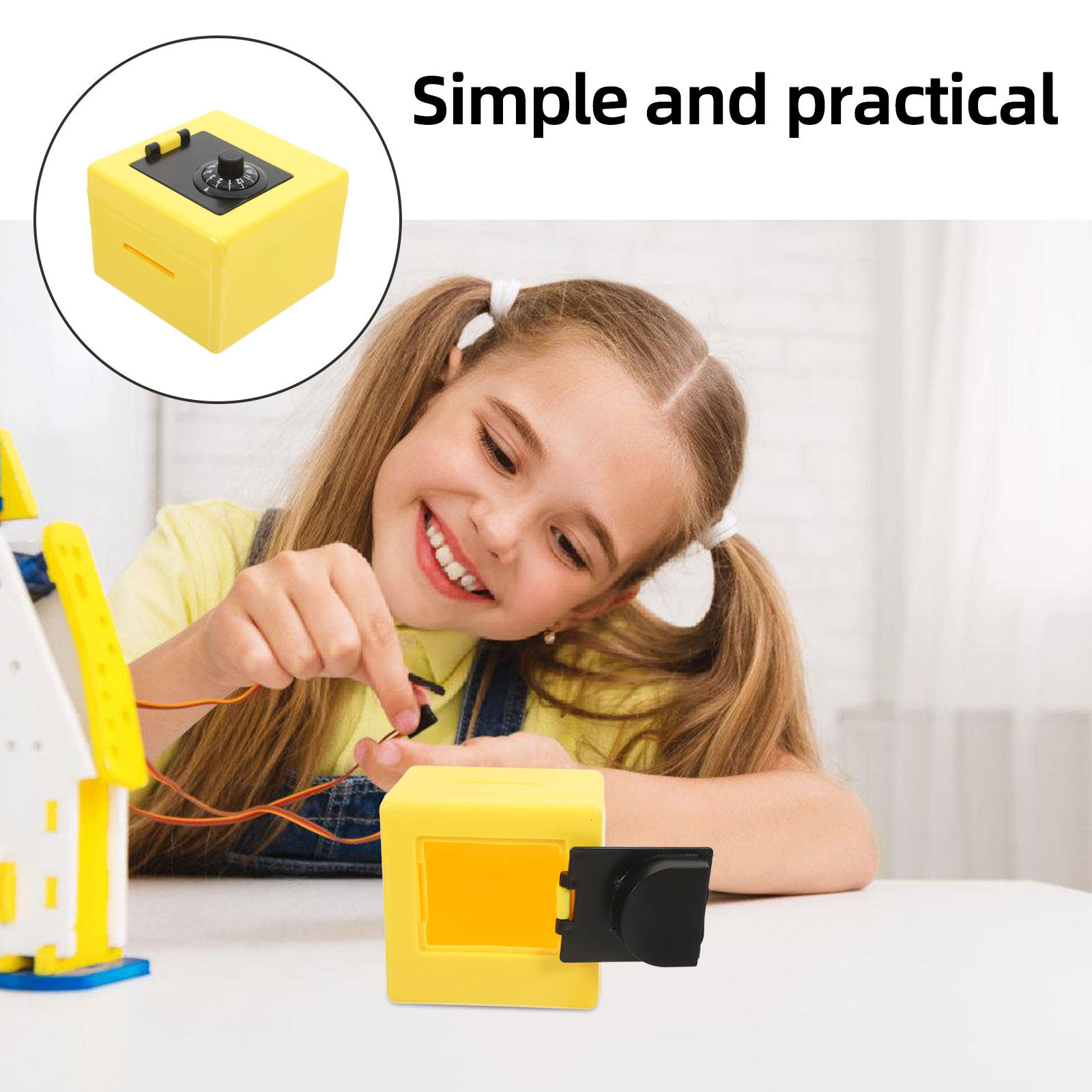 子供用ミニ貯金箱 コイン投入式セーフボックス 知育的なお金の - Kids Education Savings のレビューと価格
