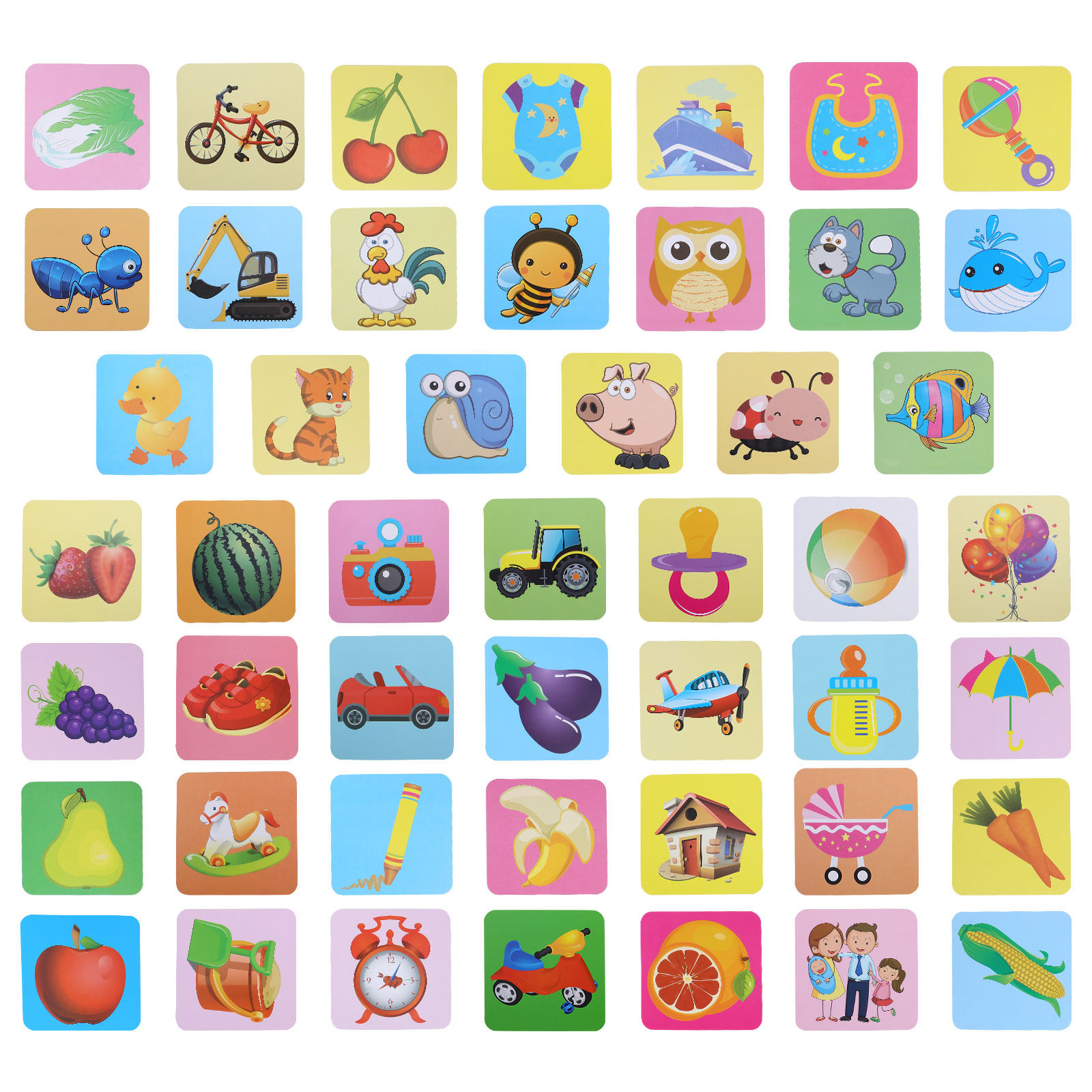 視覚刺激カード 色の認識 明るくデザインされた子供向け教育用 - Kids Education Design のレビューと価格