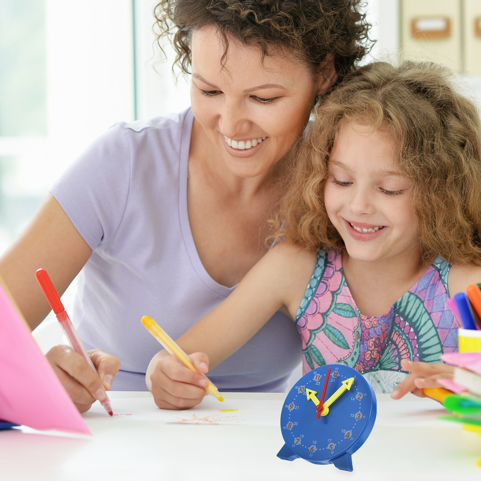 子供向け教育用時計 時間を学ぶための3針連動教育用数学ツール - Kids Education Design のレビューと価格