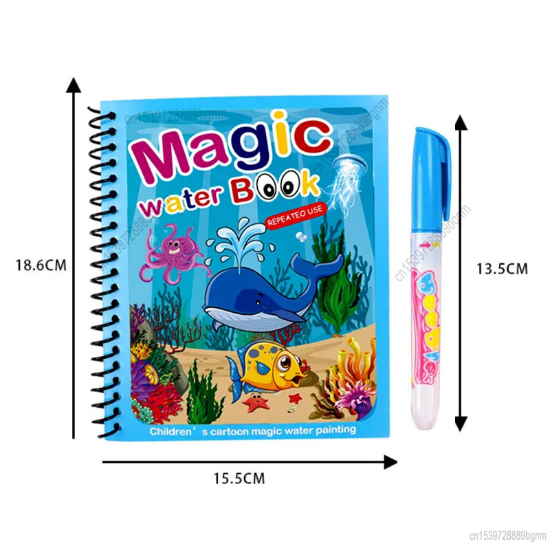 ペンセット,漫画の魔法の水絵画,教育ゲーム,スケッチ描画,落 - Kids Education Books のレビューと価格