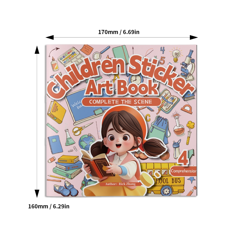 【在庫あり、迅速配送】子供用ステッカーアートブックセット、子 - Kids Education Age のレビューと価格