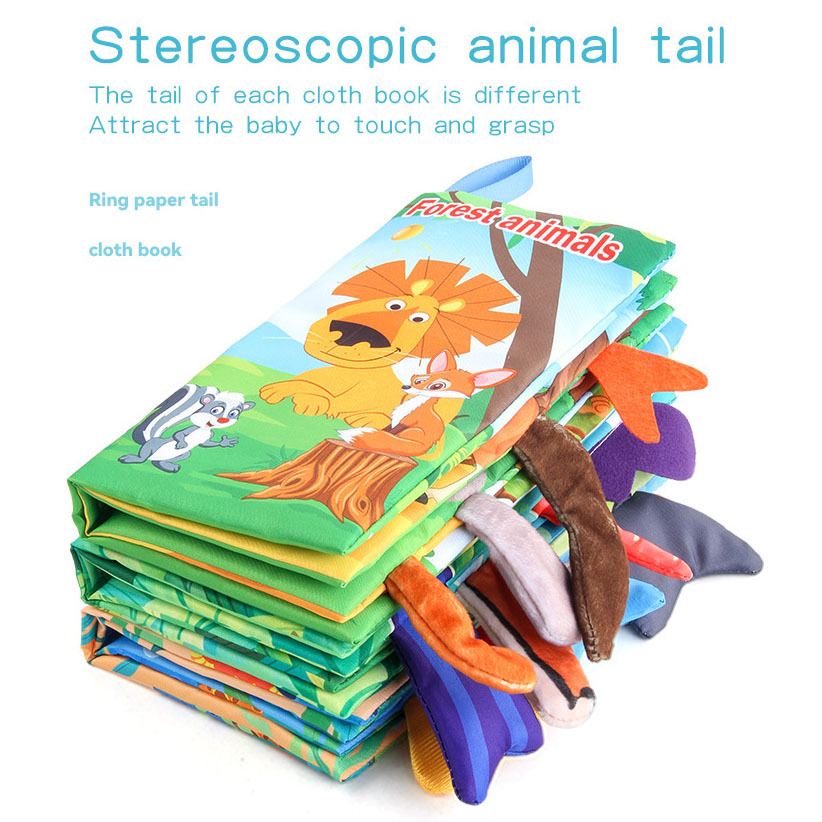 新しい赤ちゃん布の本視覚と聴覚トレーニング早期教育玩具子供漫 - Kids Education Books のレビューと価格
