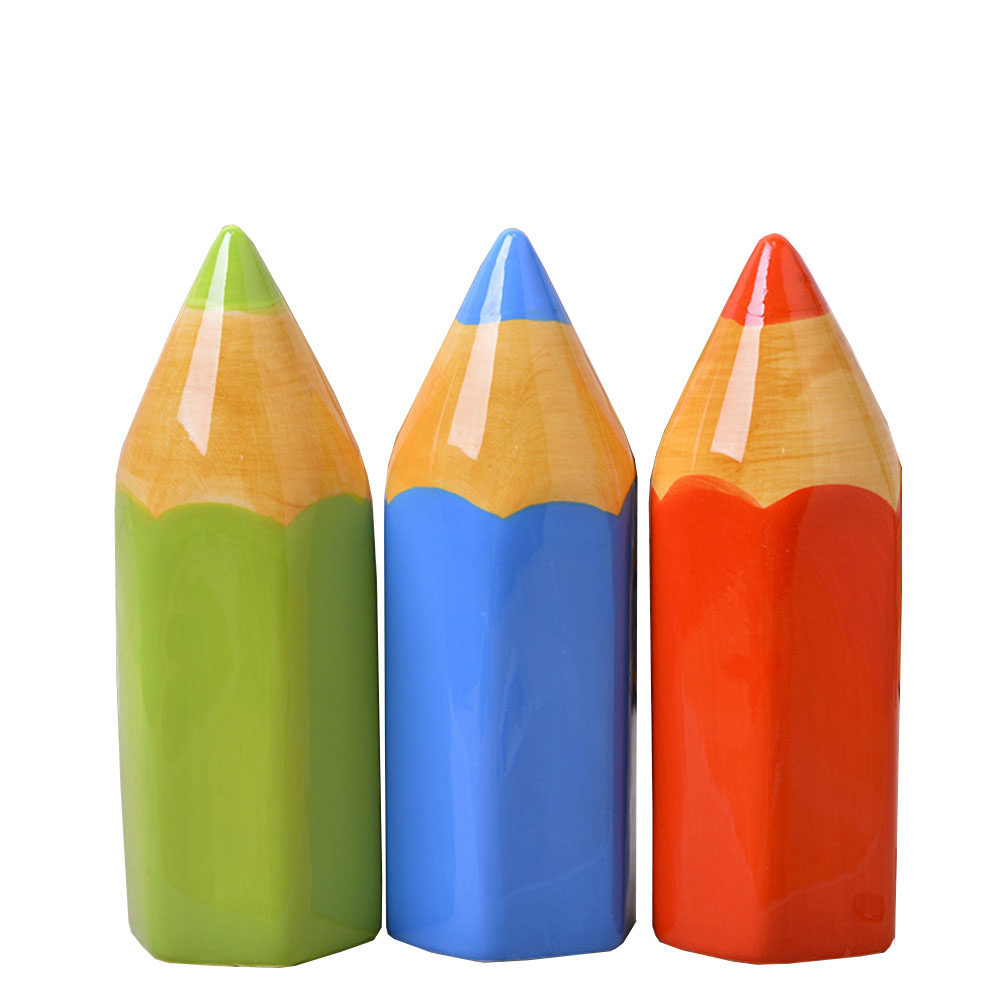 子供の貯金練習のためのエレガントなセラミック製鉛筆型貯金箱、 - Kids Education Savings のレビューと価格