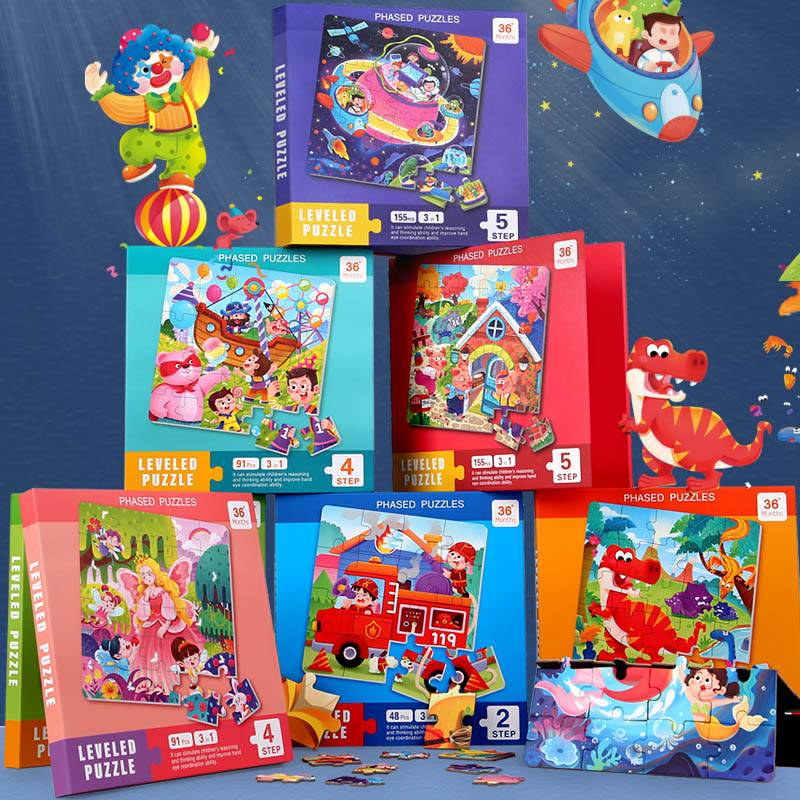 子供用磁気木製パズル漫画柄ビジーブックジグソーパズルゲーム子 - Kids Education Books のレビューと価格