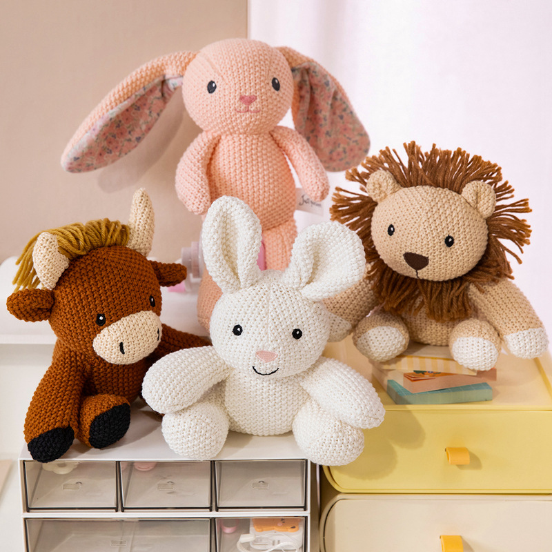 かわいいニットぬいぐるみ、クマ、ウサギ、ゾウ、キツネ、恐竜の - Kids Education Movies のレビューと価格