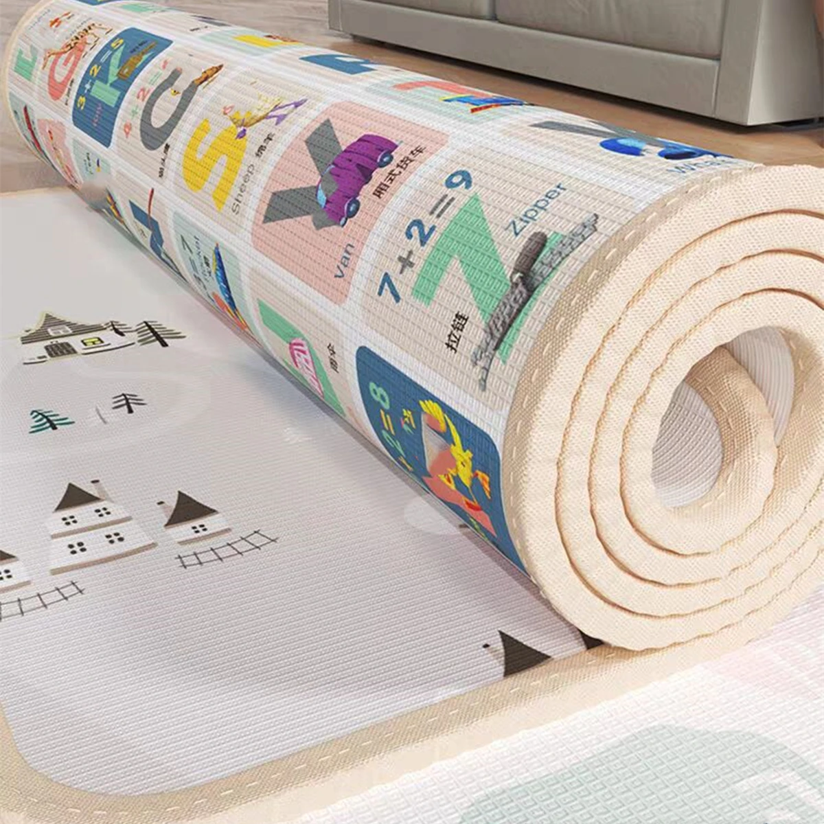 漫画ベビープレイマット 5サイズ展開 EPEパズル子供用マッ - Kids Education Rug のレビューと価格