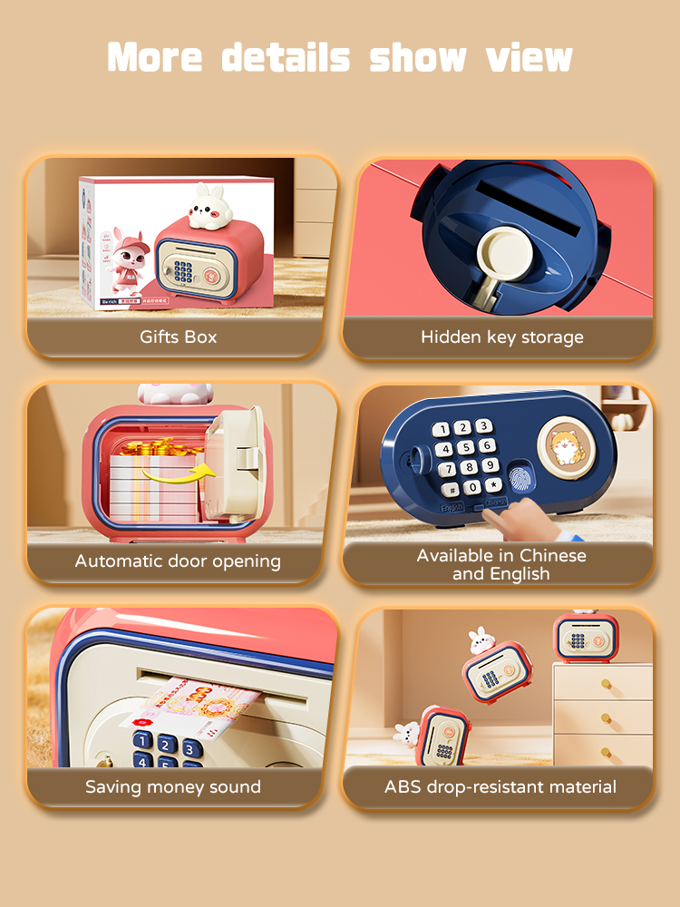 電子 pos 貯蓄貯金箱子供預金機現金コインパスワードミニ金 - Kids Education Savings のレビューと価格