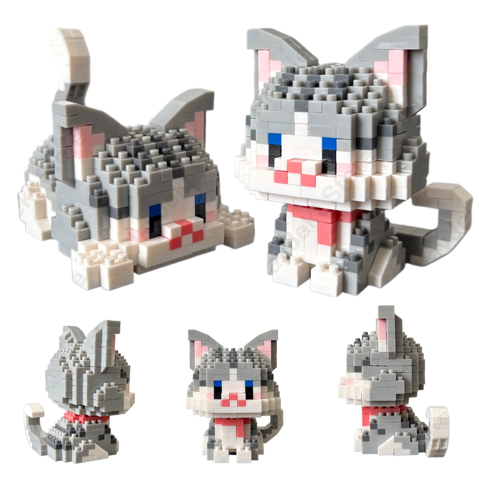 DIY シルバーチップ付き子猫ミニビルディングブロック シン - Kids Education Tips のレビューと価格