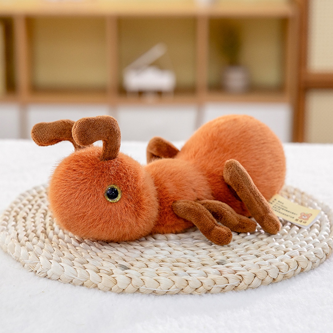 20cmの可愛いアリのぬいぐるみ、昆虫の柔らかいスクイーズ、 - Kids Education Movies のレビューと価格