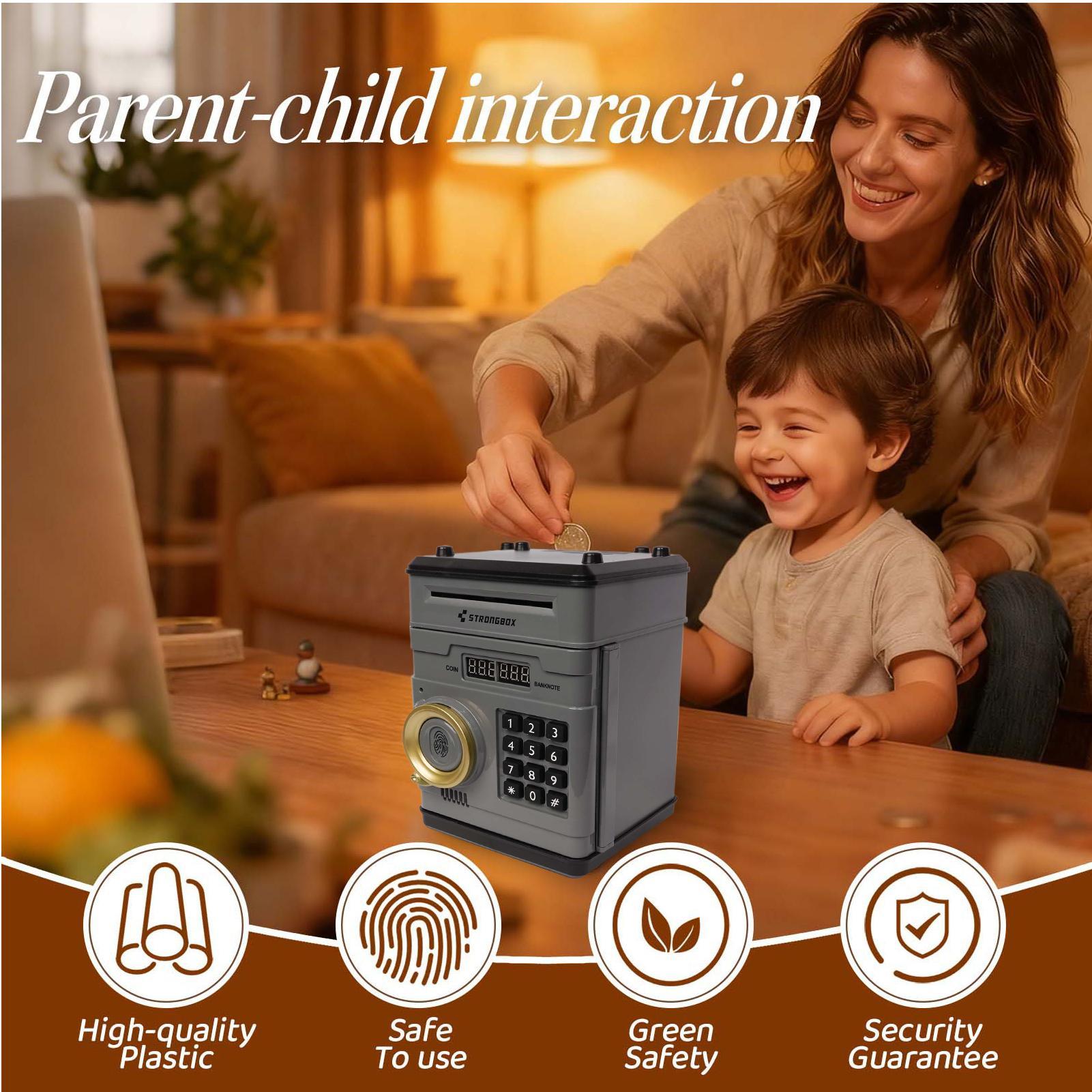 電子マネーバンクセーフボックス、デジタルパスワードロック付き - Kids Education Savings のレビューと価格