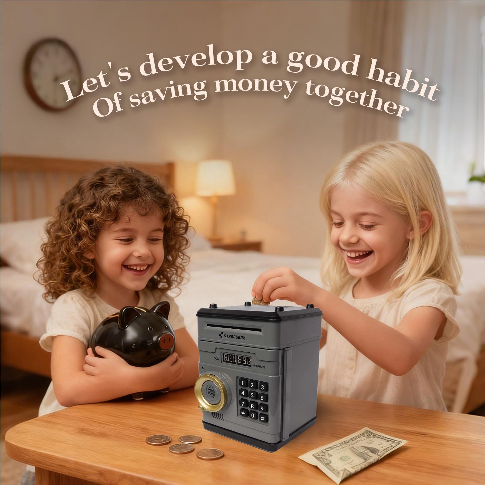 電子マネーバンクセーフボックス、デジタルパスワードロック付き - Kids Education Savings のレビューと価格