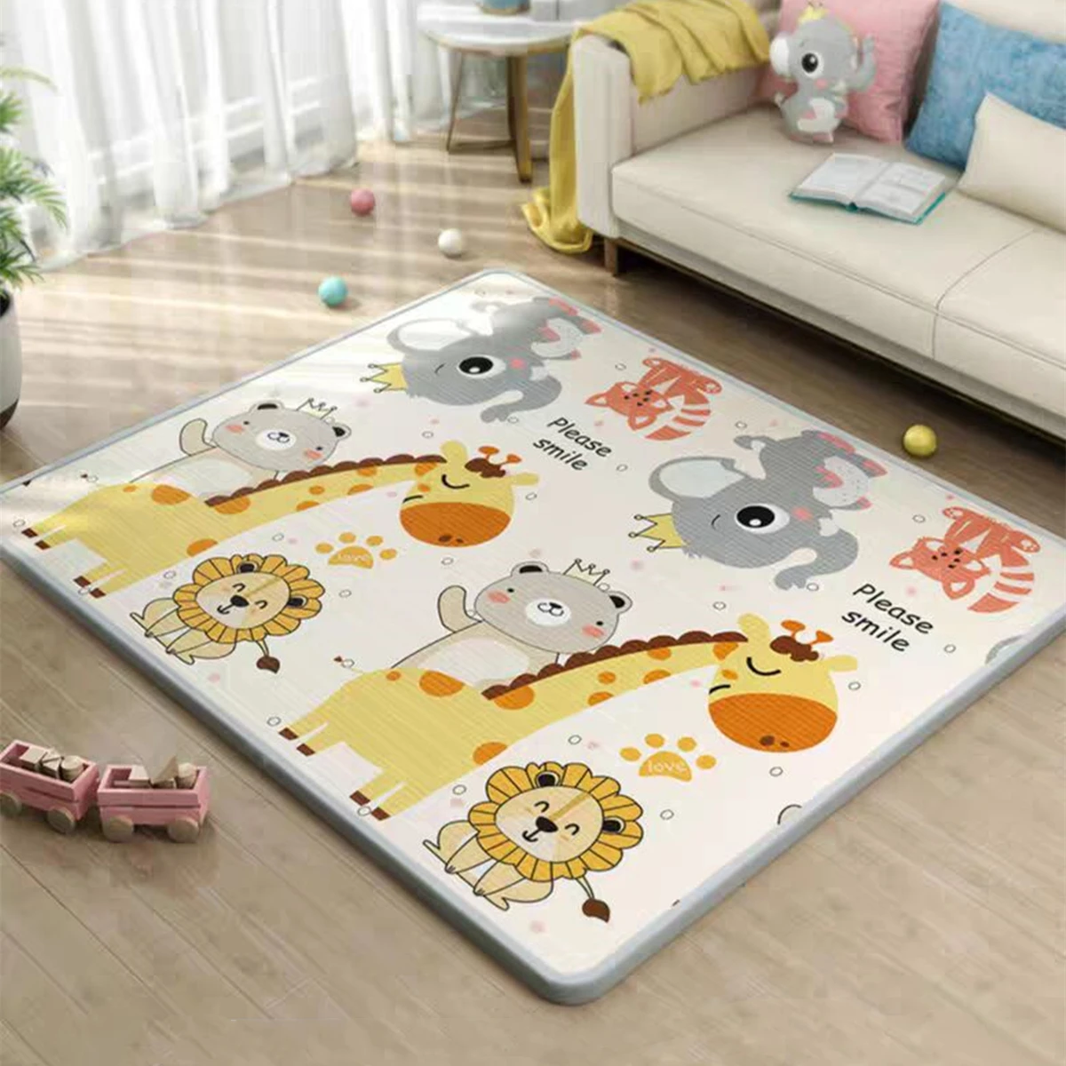 5サイズ展開、漫画柄ベビー用プレイマット、EPEパズル子供用 - Kids Education Rug のレビューと価格